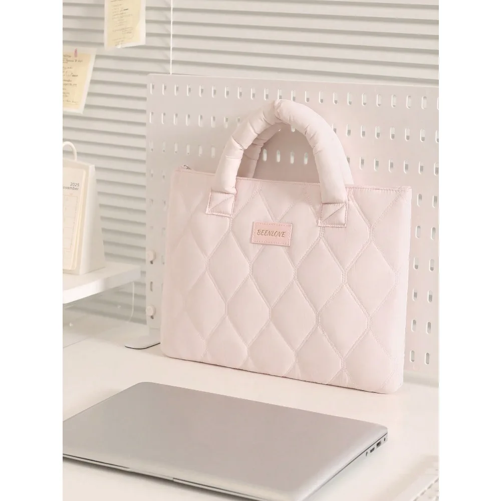 

Solid Color Minimalist Laptop Sleeve, Tablet/ Protective Case, Handheld Storage Bag, Waterproof Shockproof, Multifunctional Portable, With Zipper, Laptop Accessories Organizer, Back To School Supplies Bag, Work/Study Laptop Carrying Bag