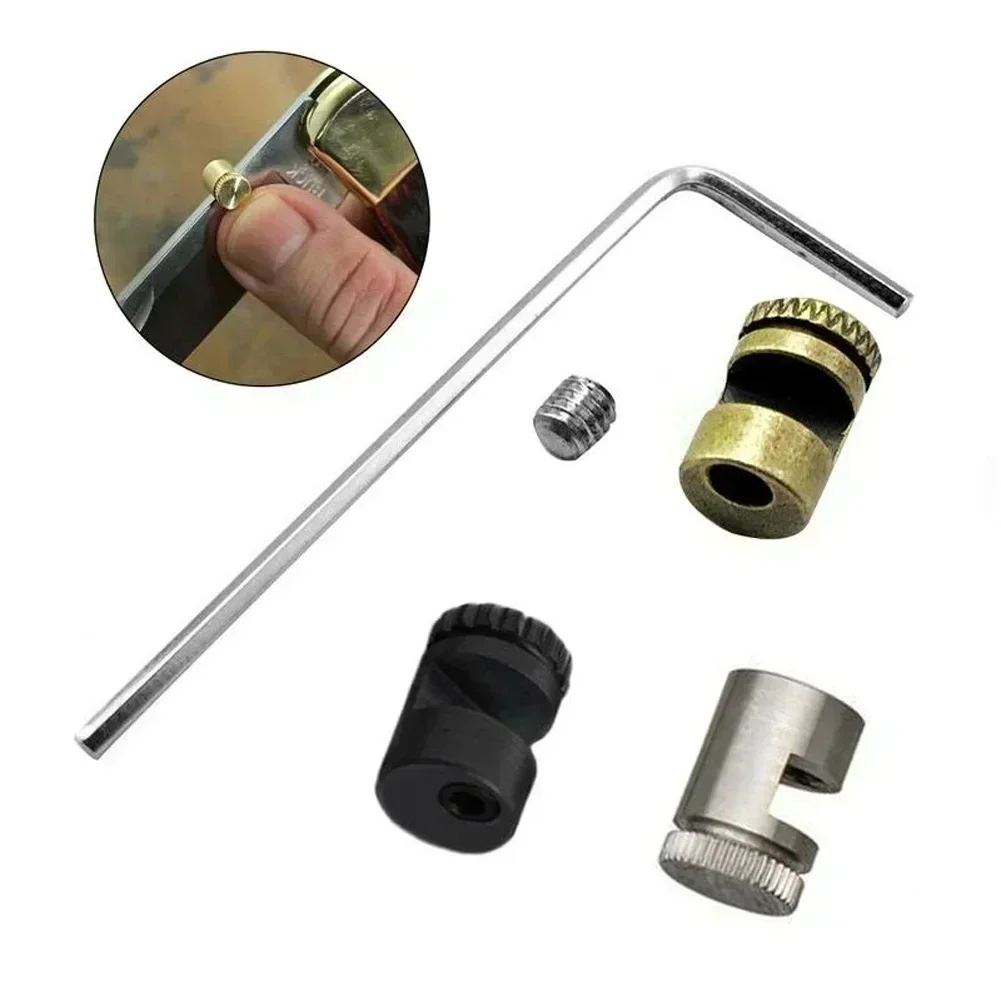 For Hand Tool Knives Blades Parts 110 Thumb Stud Push Button 416 Steel Material 110 Screw Pusher Screw Camping Tool
