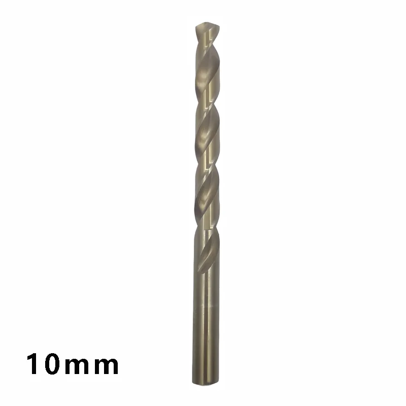 1pcs10mm HSS Cobalt Twist Drill Bit,135° Split Point Drill Bit For Stainless Steel,Iron,Aluminum Alloy Metal Drilling