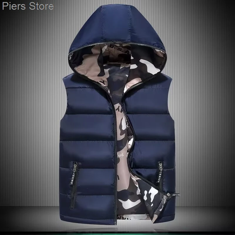 Outono inverno algodão colete jaqueta feminina 2025new sleevele parkas engrossar colete quente casaco feminino senhoras topos