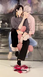Pink Heart Jam hug series Acrylic Stand Kawaiii Figure Display ピンクハートジャム BL manga Goods Collection Ornament Desk Decoration Gift