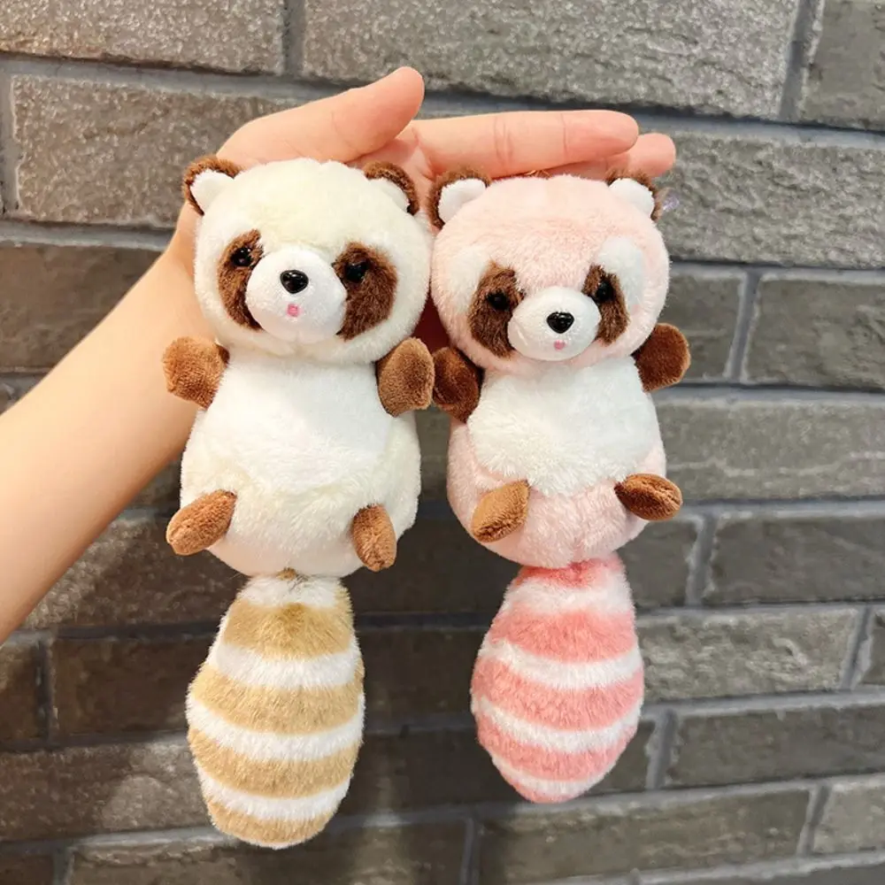 Porte-clés en peluche de raton laveur, pendentif en peluche, accessoires de sac, jouets d'animaux en peluche, beurre