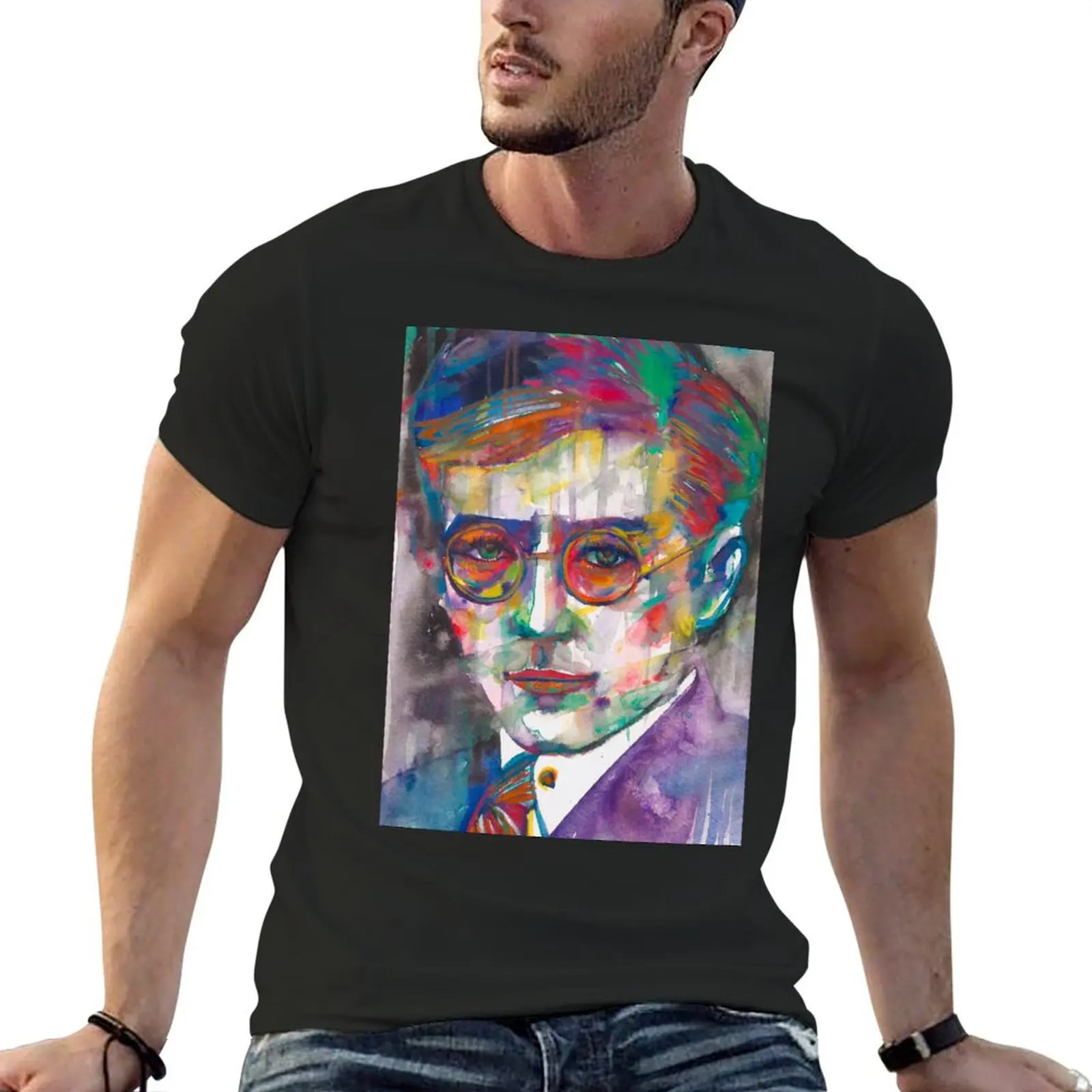 DMITRI SHOSTAKOVICH - watercolor portrait .4 T-Shirt man t shirt graphics new edition sports fans mens t shirts