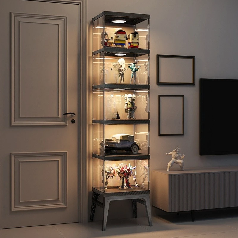 

Figure Lego display box building block storage magnetic suction transparent dustproof corner rack up to large