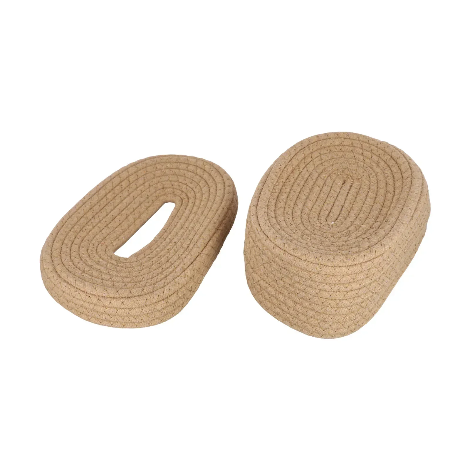 Simple Japanese-style Cotton Rope Woven Tissue Box Food Storage Box Creative Desktop Storage Box Pumping Paper Box Hand-washed