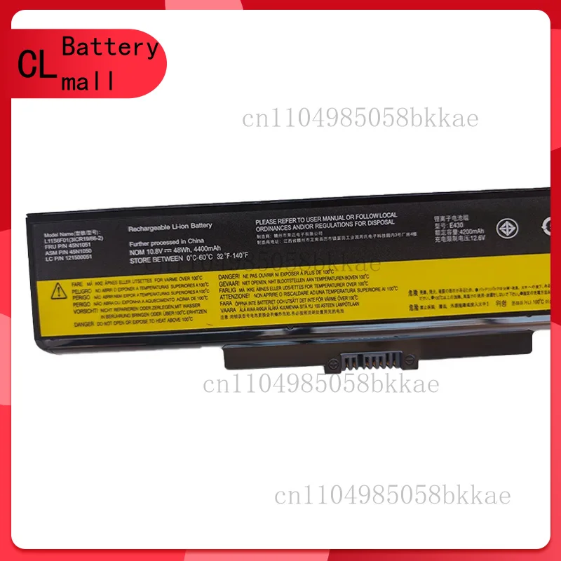 

L11S6F01-E430 10,8 В 4400 мАч Аккумулятор для ноутбука Lenovo ThinkPad Edge E440 E431 E435 E530 E531 E535 E540 E430C E545 E530 45N1043