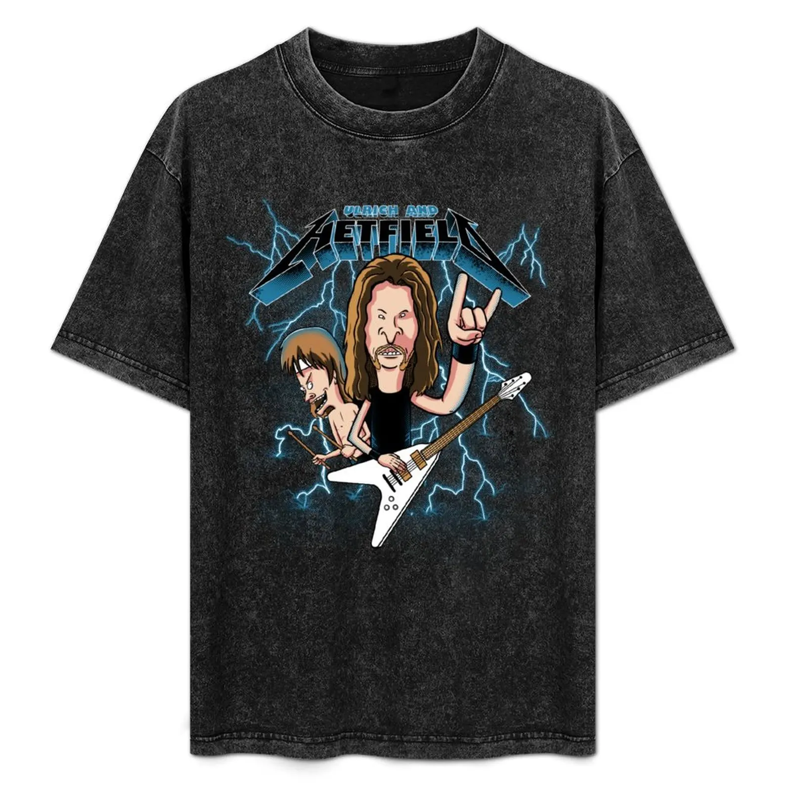 Ulrich and Hetfield T-Shirt summer top T-shirts man men graphic t shirts