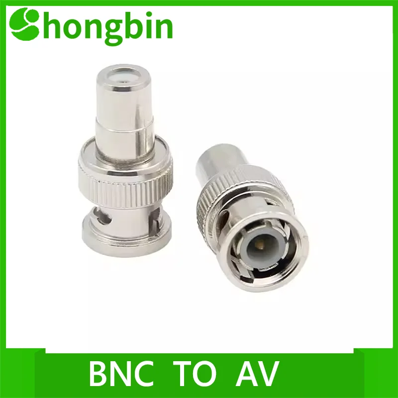 

2 pieces of pure copper core BNC male to AV female monitor audio video adapter BNC Q9 to RCA to Lotus female head