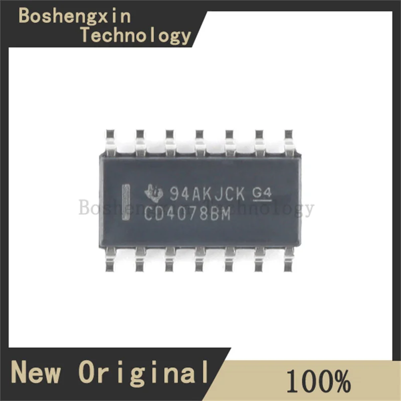 1Pcs CD4078BM96 CMOS 8 Input or Non/OR Gate SOIC-14 CD4078BM96