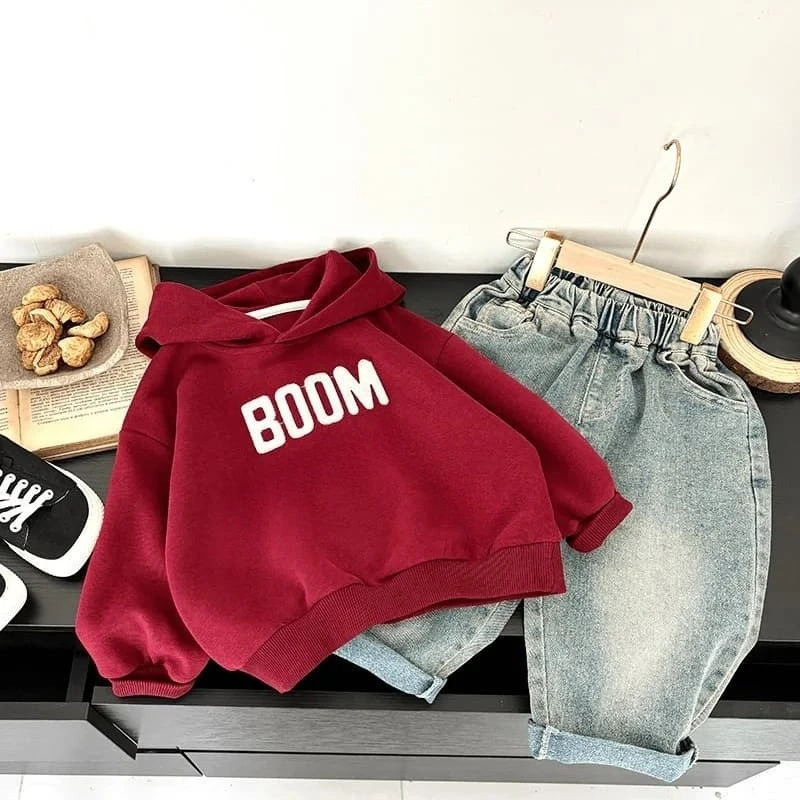 Sweat-shirt à capuche pour enfants, dernier modèle, chaud et confortable, respirant et adorable, idéal pour l'automne et l'hiver.