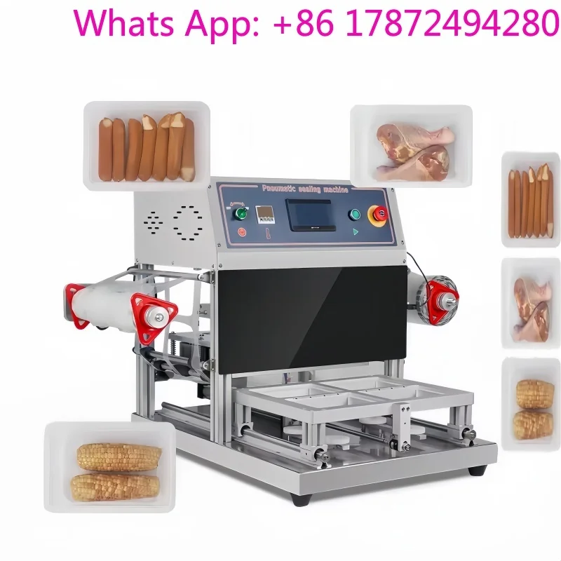 China Factory Nitrogen Tray Box Packaging Machine/ Automatic Nitrogen Preservation Desktop Tray Sealing Machine