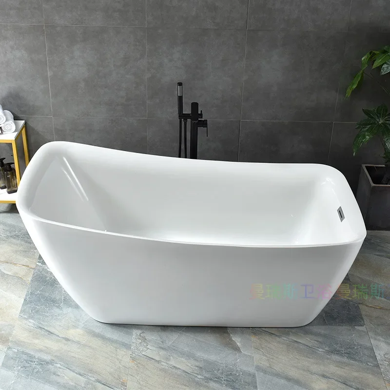 Free-standing bathtub acrylic 1.7 meters wholesale hotel engineering B & B family bathtub