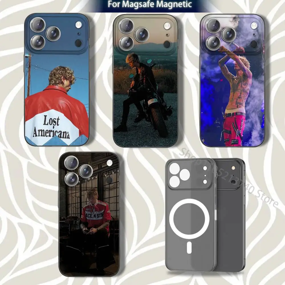 

A-AMERICANA M-MGK L-LOST Phone Case For iPhone 15,12,11,14,13,17,16,Plus,Air,Pro,Max,E,Mini for Magsafe Magnetic Frosted Grey
