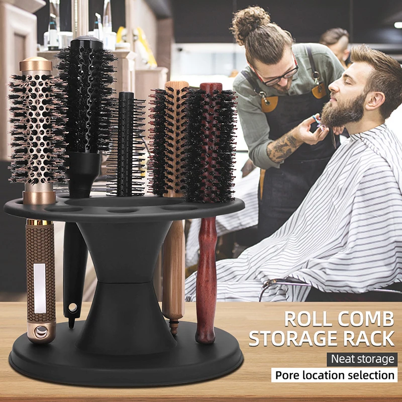 Barber Hairdressing Scissors Combs Tools Holder Storage Box Barbertop Salon Display Stand Salon Hairdresser Tools Organizer Rack