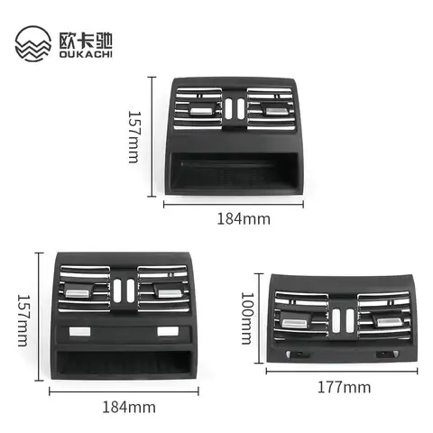 LHD RHD 전면 중앙 에어컨 AC 벤트 그릴 배출구 패널 커버, BMW 5 시리즈 F10 F11 F18 520 521 523