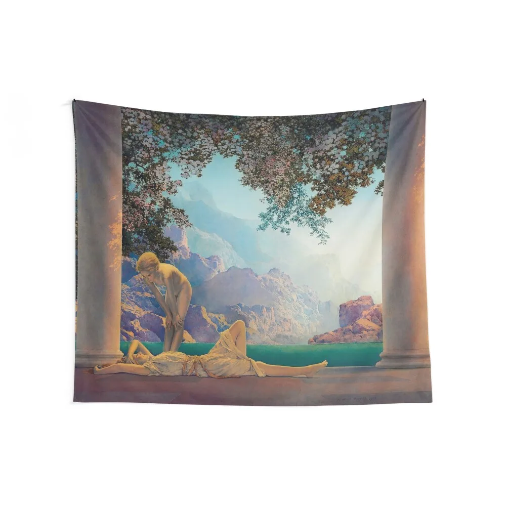 Maxfield Parrish. Daybreak. 1923 Tapestry Art Mural Funny On The Wall Tapestry