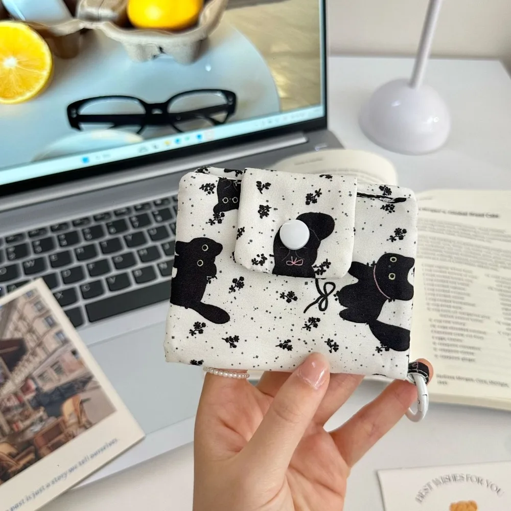 Cute Design Coin Purse Simplicity Style Catoon Pattern Card Holder Multi-layer Portable Size Korean Fashion Wallet Daily Carry