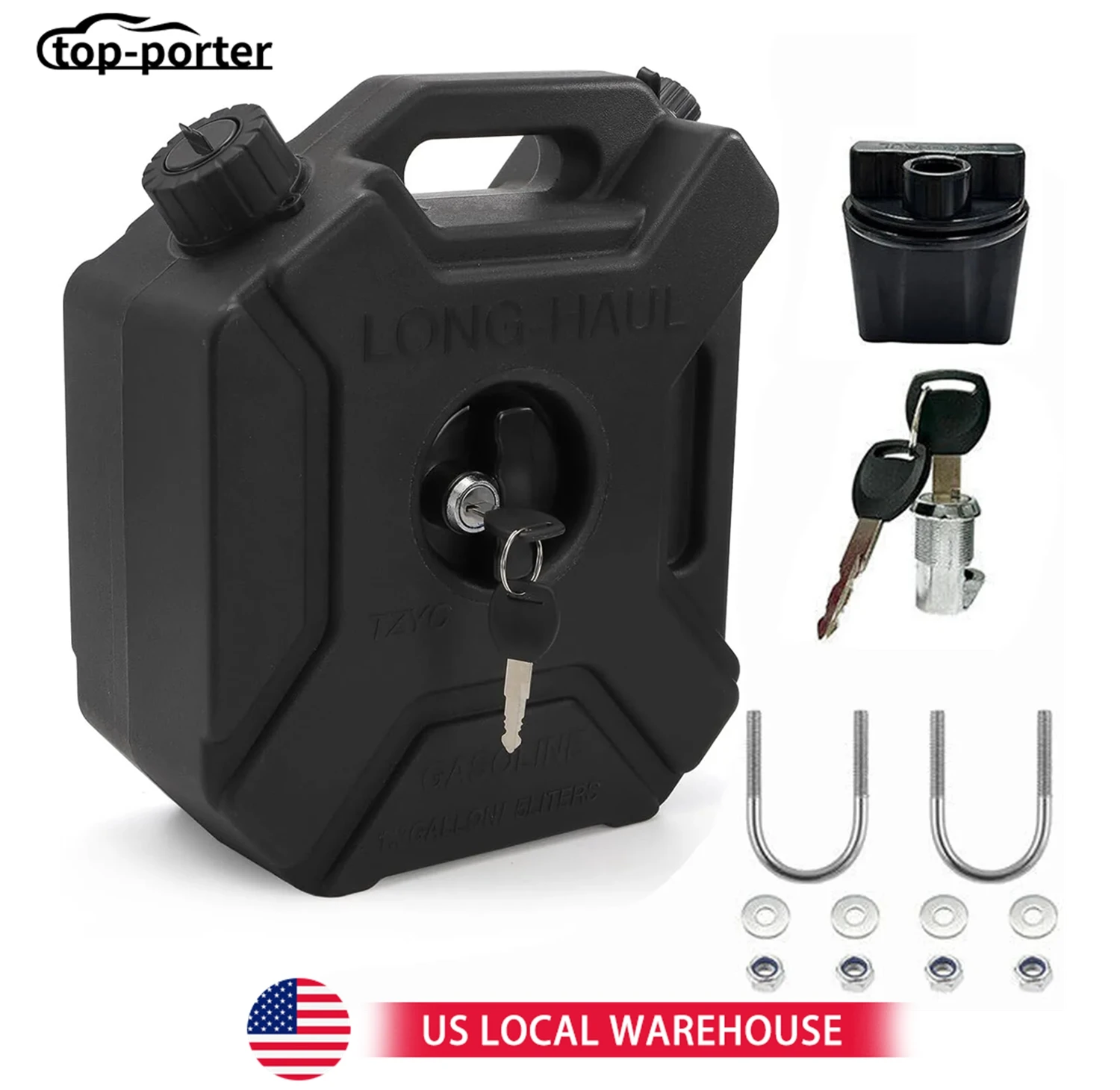 

1Set 5L Gas Fuel Tank Gas Can Oil Storage Can For ATV UTV Gokart Motorcycle Car SUV