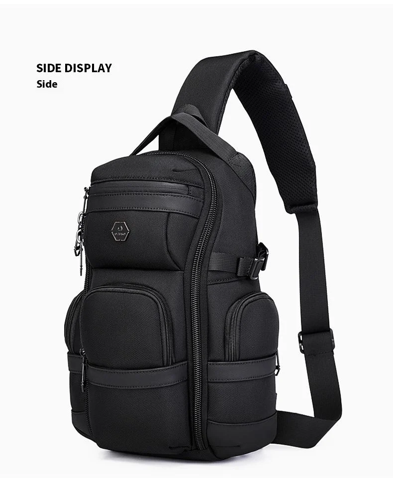 OZUKO Crossbody Bag Large Capacity Shoulder Bags for Male Waterproof Chest Bag Tactical Sling Messenger Bags Men Outdoor Sports