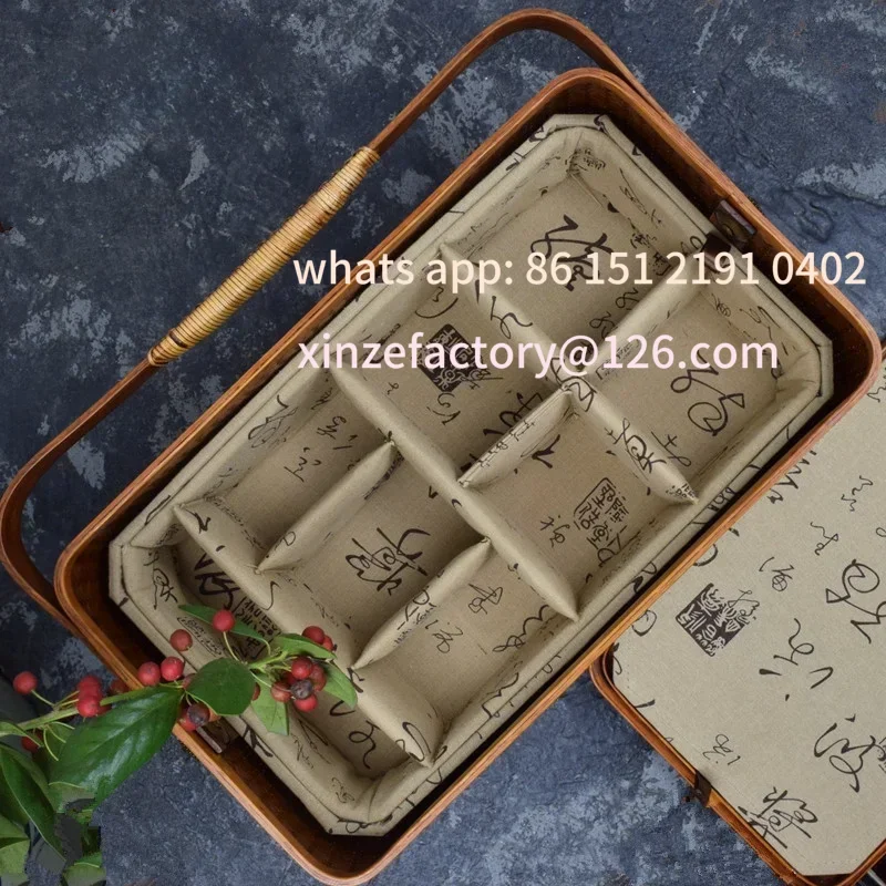 

Customizable tkane pudełko do przechowywania na zewnątrz odporna na kurz skrzynia na herbatę konstrukcja z wie