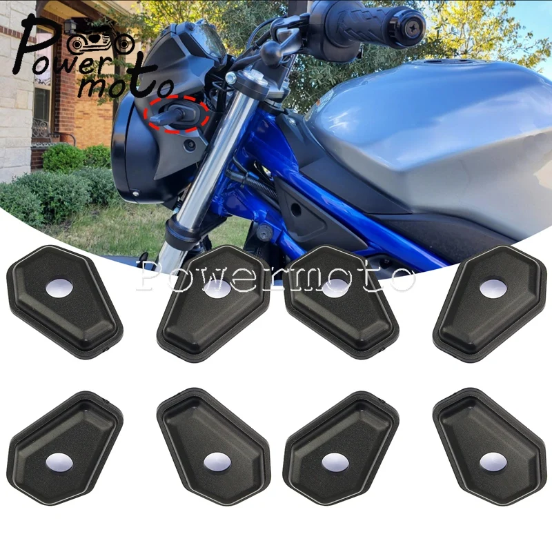 4 Pcs Motorcycle Turn Signal Indicator Adapter Front&Rear Stalk Type Indicators For GSX-R600 GSX-R750 GSX-R1000 SV650 1000 01-05
