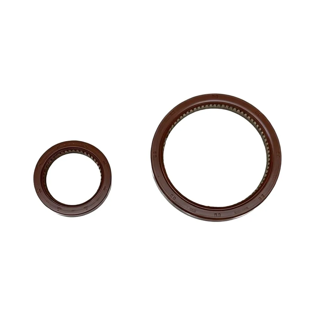 2Pc Crankshaft Front Rear Main Seal for Honda Civic Fitment List Excludes 2006 and 2013 Years OEM 91212-R1B-A01 91214-RNB-A01