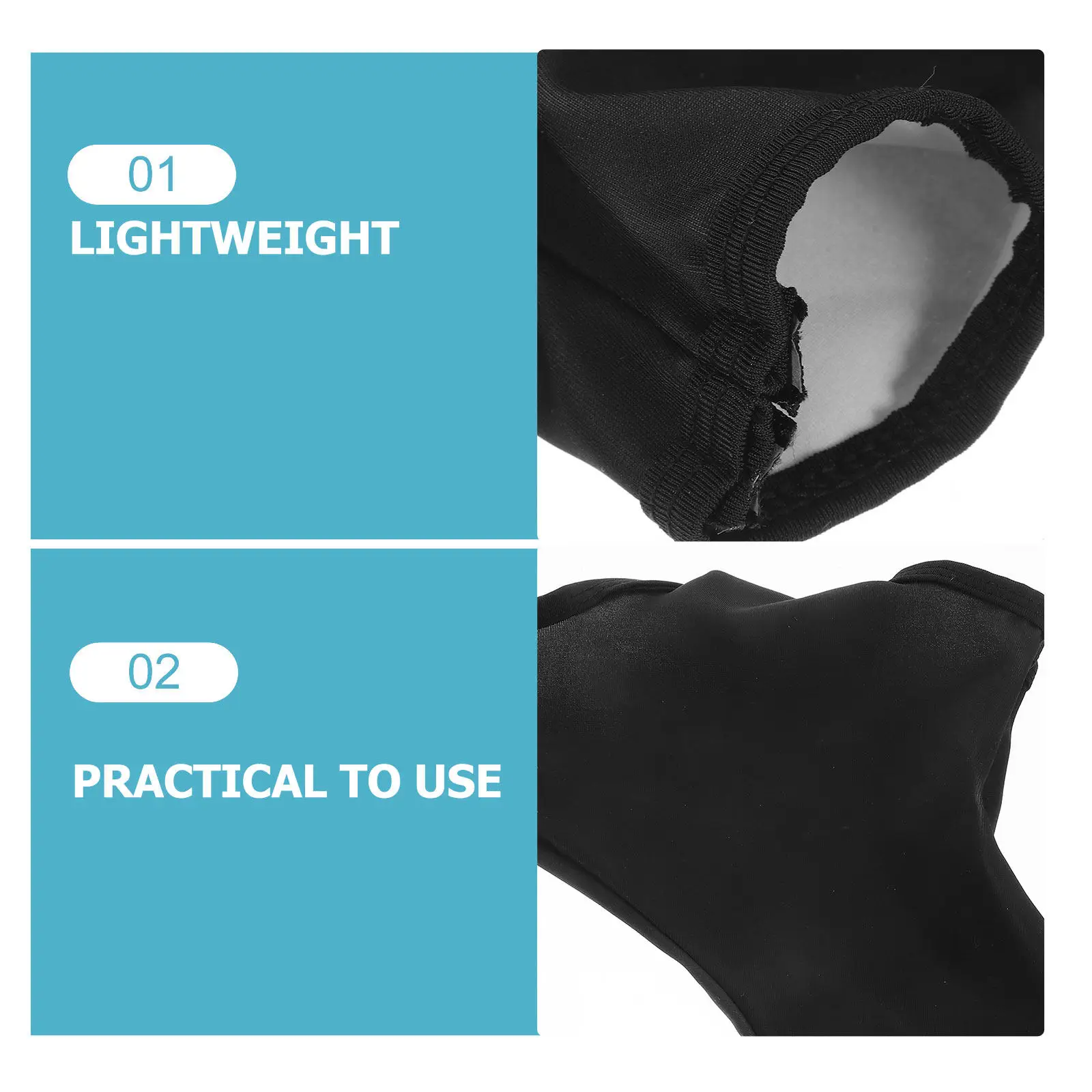 1 Pair Waterproof Cycling Shoe Covers Thermal Warm Overshoes for Men Women Black Windproof Riding Bike Shoe Covers Winter - view 5