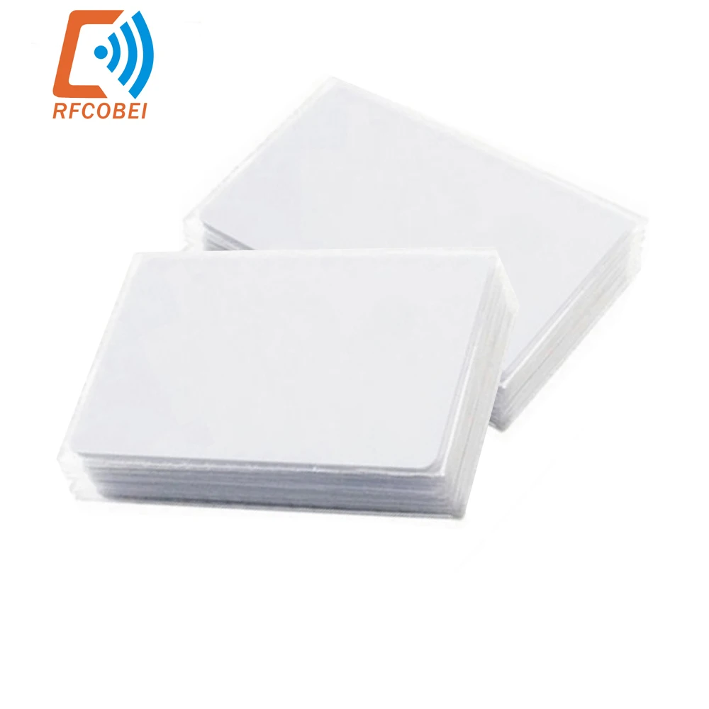 100 Buah/Lot M-ifure 13.56MHz 14443A M1 NFC Kartu IC Pintar Kecil Kompatibel dengan S50 Putih Tag Kontrol Akses PVC