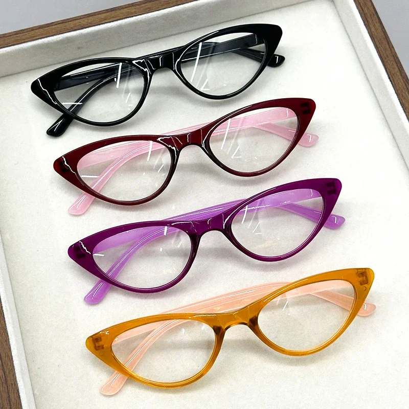 

Anti Blue Light Butterfly Frame Ultra Light Reading Glasses, European and American Fashionable Cat Eye Frame Presbyopia Glasses
