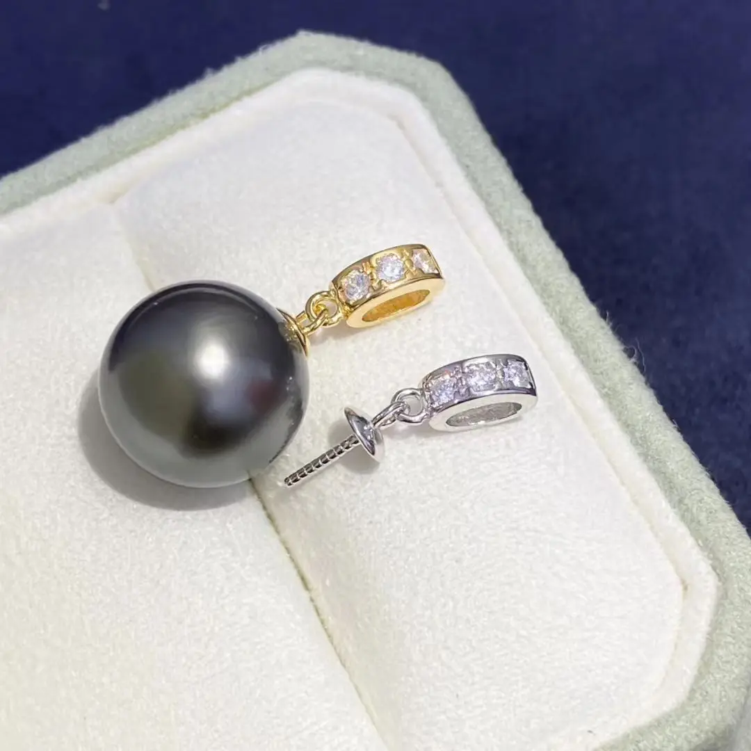 

Оптовые основания для кулонов из стерлингового серебра S925, фурнитура и комплектующие для жемчуга 11-12 мм, 5 шт./лот