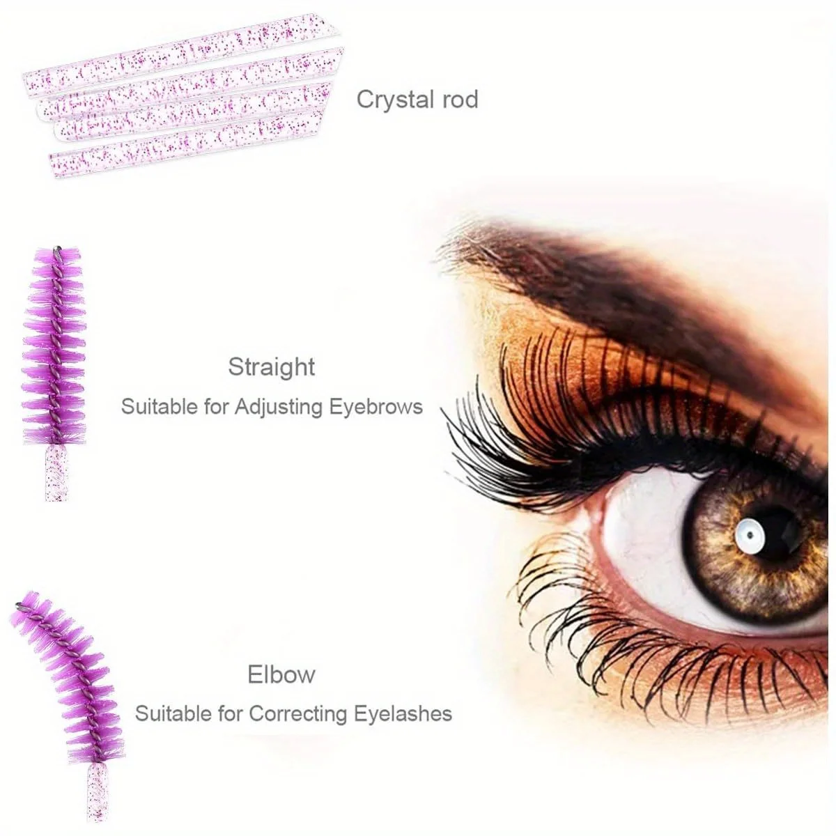 300 قطعة من فرش الرموش للاستعمال مرة واحدة - عصا سبولي شفافة للماسكارا/وصلة الرموش/الحاجب | أدوات ماكياج الصالون الصحي بالجملة #6