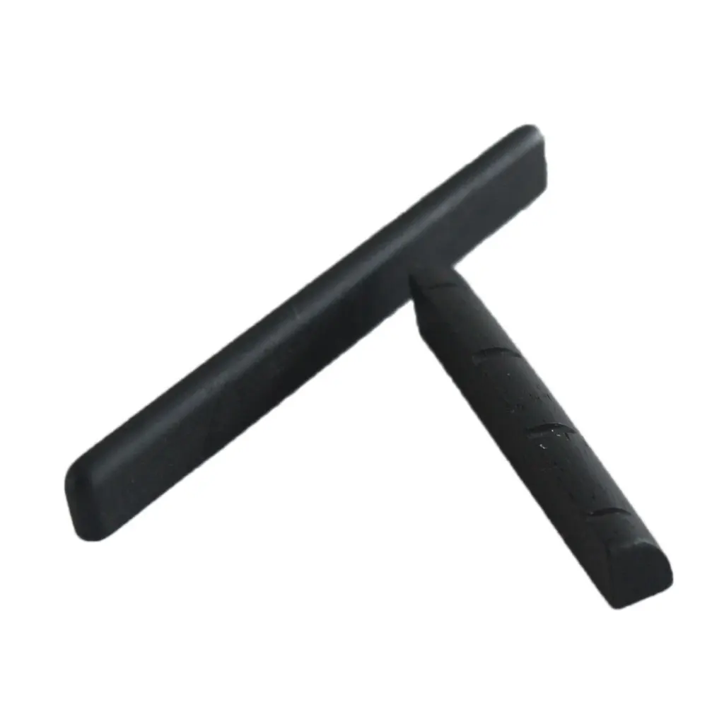 1 Set Ukulele Guitar Replacement Slotted Saddle Musical Instrument Parts Black