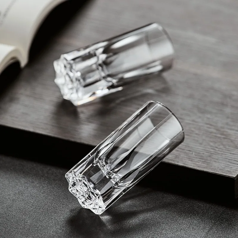 25 مللي كريستال شوت زجاج ويسكي تيكيلا نظارات شريط المنزل ، مجموعة هدايا أنيقة لحفلات الزفاف والحفلات وتذوق البوربون ، كوب الخمور #6