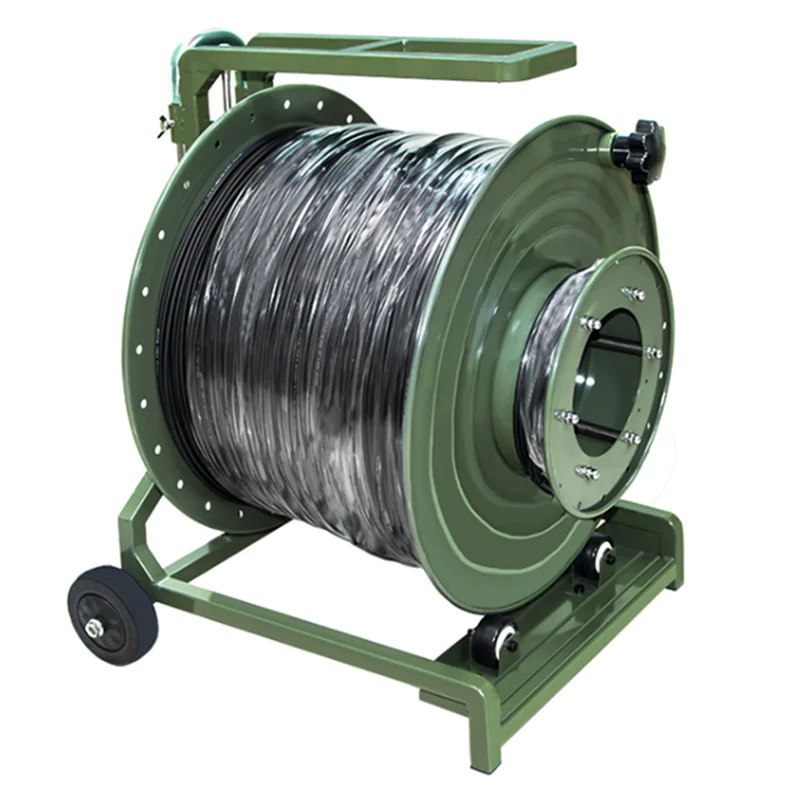

Armored Tactical Cable Reel For Complex Environment Armored Tactical Field Use 4 8 12 24 core