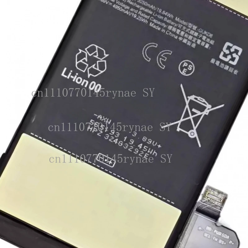 100% New Battery 5050Mah GUKD8 For Google Pixel 8Pro Rechargeable Battery + Tools