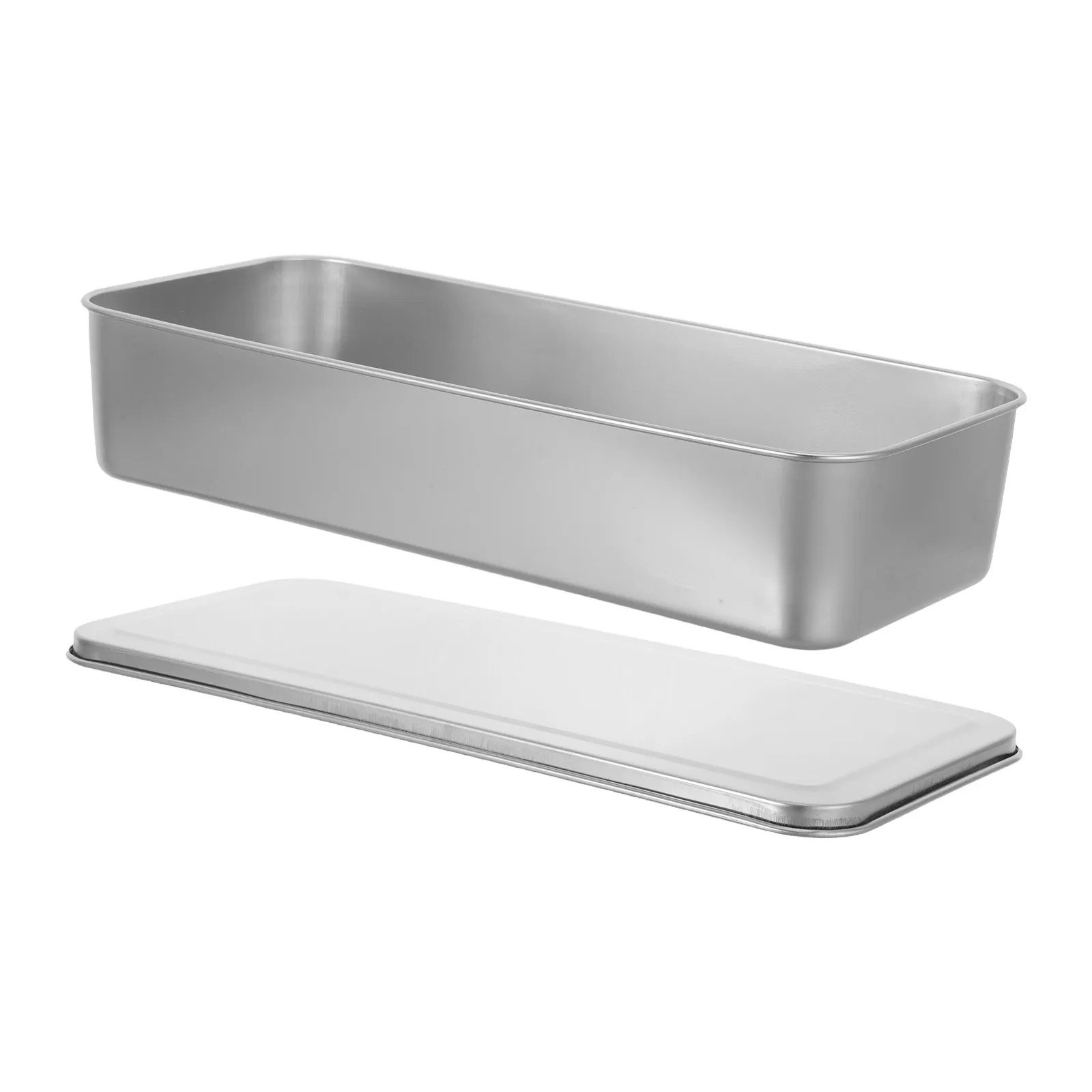 Stainless Steel Food Storage Containers Stackable Airtight Metal Kitchen Storage Lids Dishwasher Safe 13x5.9x2.6 Inch Meal Prep