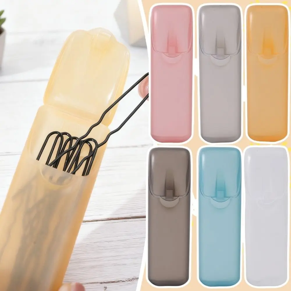 Creative Portable Toothpick Box Transparent Classification Cotton Swab Container Object Finishing Box Travel