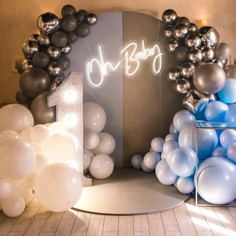 Oh Baby Large Neon Sign for Wall Decor, with Dimmable Switch, Reusable Neon Light Sign for, Birthday Party, Wedding Decor