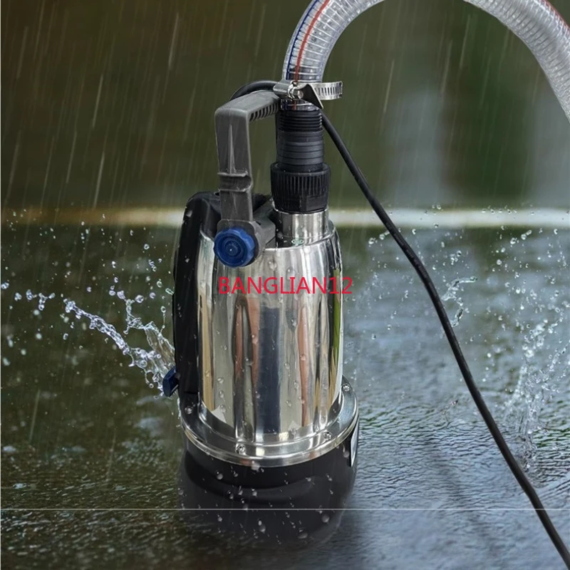 

Household electric low water level automatic pumping pump, basement drainage small bottom suction pump 220v