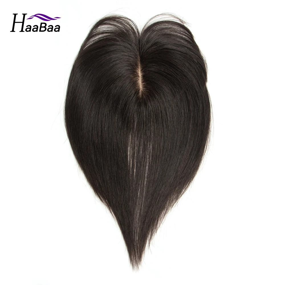 12x13 Hair Topper Human Hair Piece Silk Base For Women Injext Clip In Toppers Top Hairpiece Middle Part Top Hair Wigs with Bangs