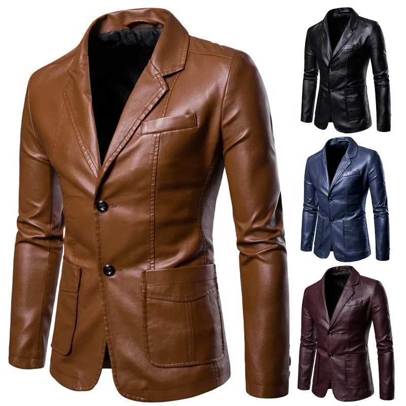 

Factory Price Men's Matte PU Leather Motorcycle Jacket
