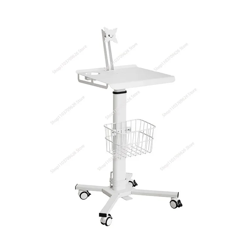 All in One Workstation Height Adjustable Mobile  Laptop Cart Tablet VESA  Trolley