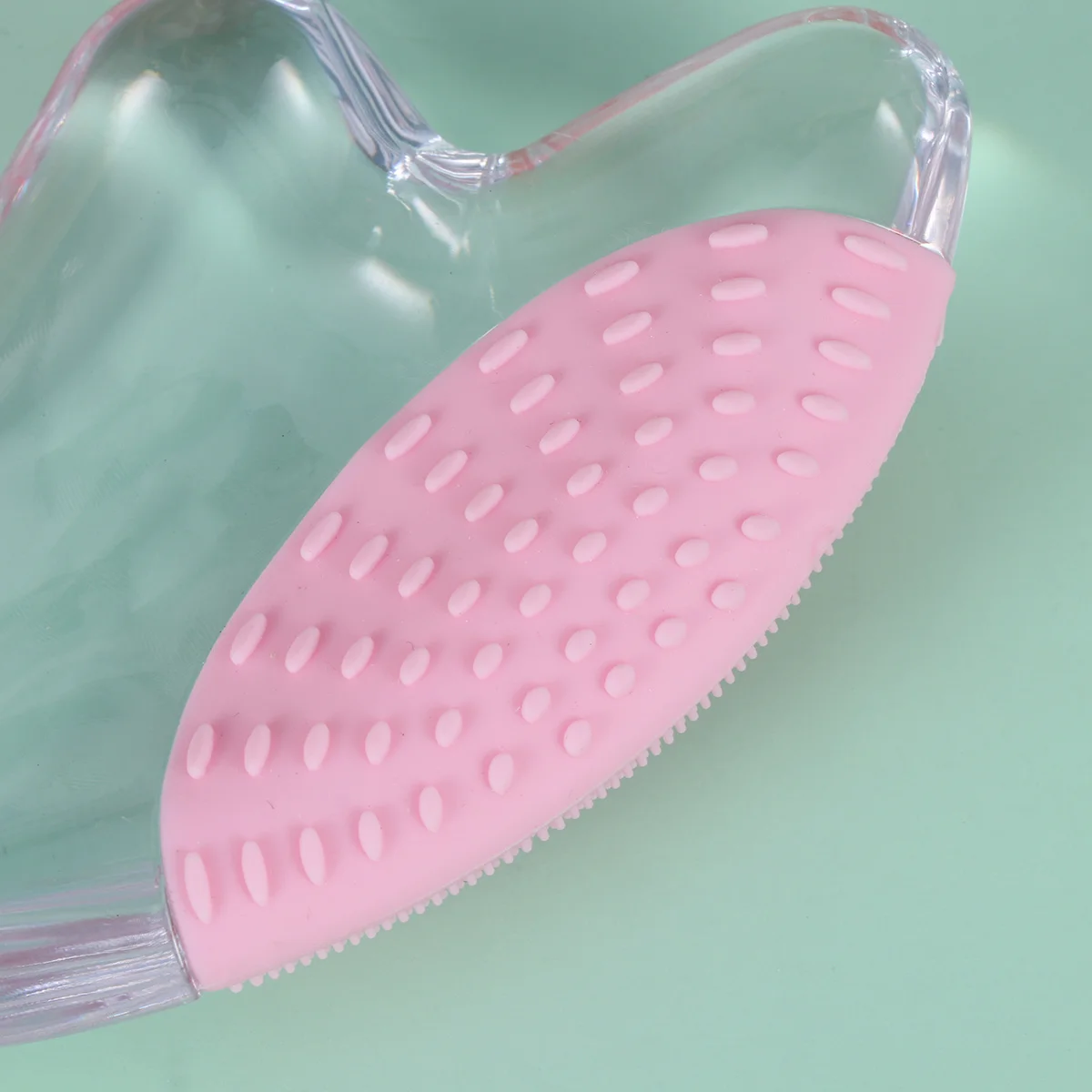 

1Pcs Transparent Facial Massage Tool Gua Sha Plate Premium Resin Scraping Treatment Therapy Plate for Face Washing