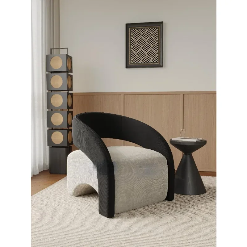 Best-selling Single Chair Living Room Single Sofa Leisure Chair Light Luxury Curved Balcony Chair Small Apartment