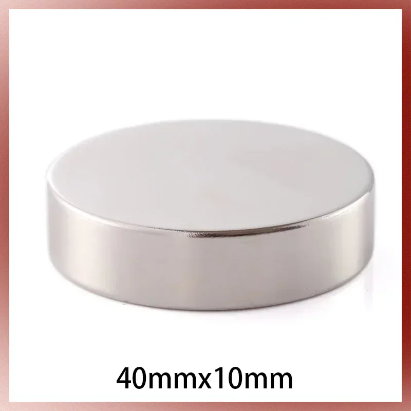 1/2/5/10Pcs Circular Strong Permanent Magnet 40x10mm N35 Long Disc Rare Earth Magnetic Round Neodymium Powerful Magnet