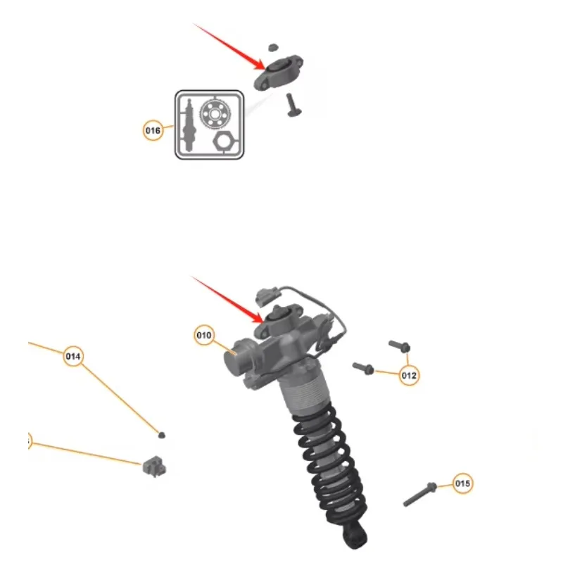 Actuator Top Mount,Shock Absorb Bushing,Damping Top Glue For Mclaren 570S,570GT,540C,600LT,11S5457CP,OEM,New