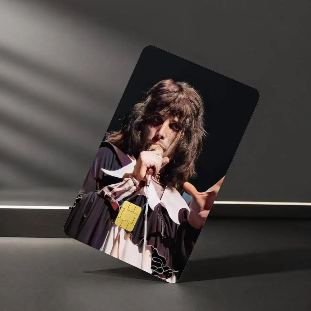 Freddie Mercury Queen Sticker Film Tape Skin for Credit Card Debit Card Waterproof Stickers