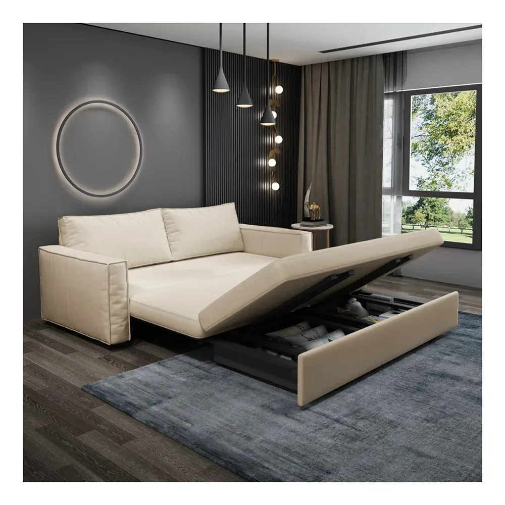 

Soft Velvet Single Folding Sofa Cum Bed With Storage High Quality Futon Sofa Bed Furniture Convertible Modern Sleeper Sofa