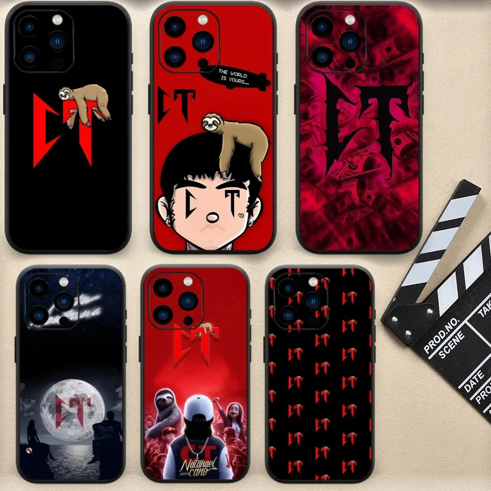 N-Natanael C-Cano Rapper CT Phone Case For Samsung Galaxy S22 S23 S24 Ultra S20 Lite Note 20 Black Shell