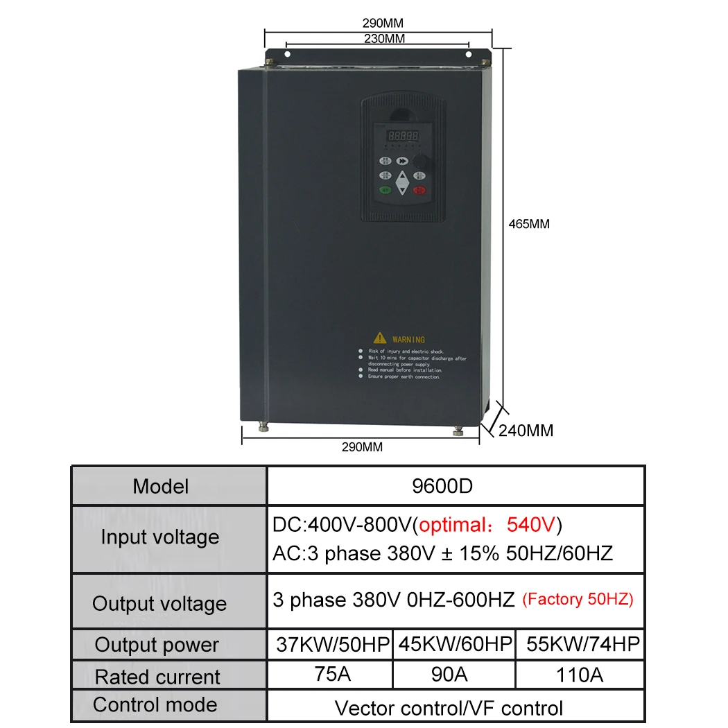 VFD 18.5 واط 22KW محول التردد ثلاث مراحل موتور سائق 380 فولت 3 المرحلة محول تردد الإدخال